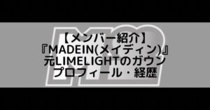 MADEIN (メイディン)|元LIMELIGHTのガウン プロフィール・経歴の紹介
