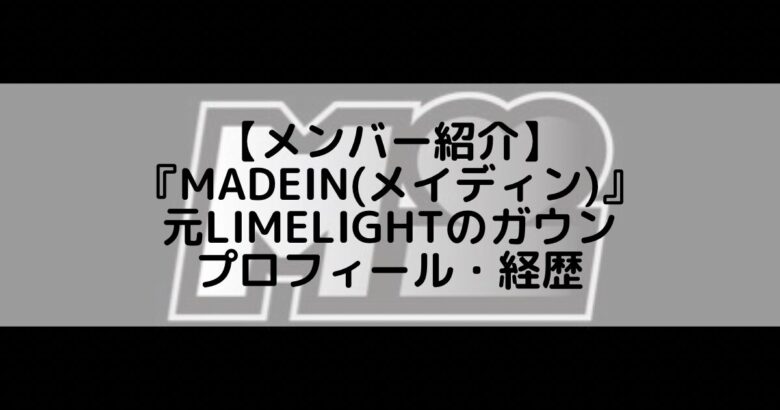 MADEIN (メイディン)｜元LIMELIGHTのガウン プロフィール・経歴の紹介