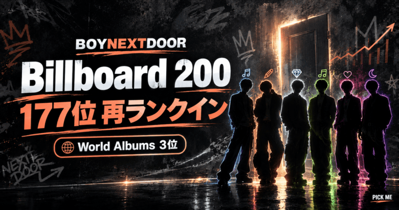 BOYNEXTDOOR Billboard 200再ランクイン